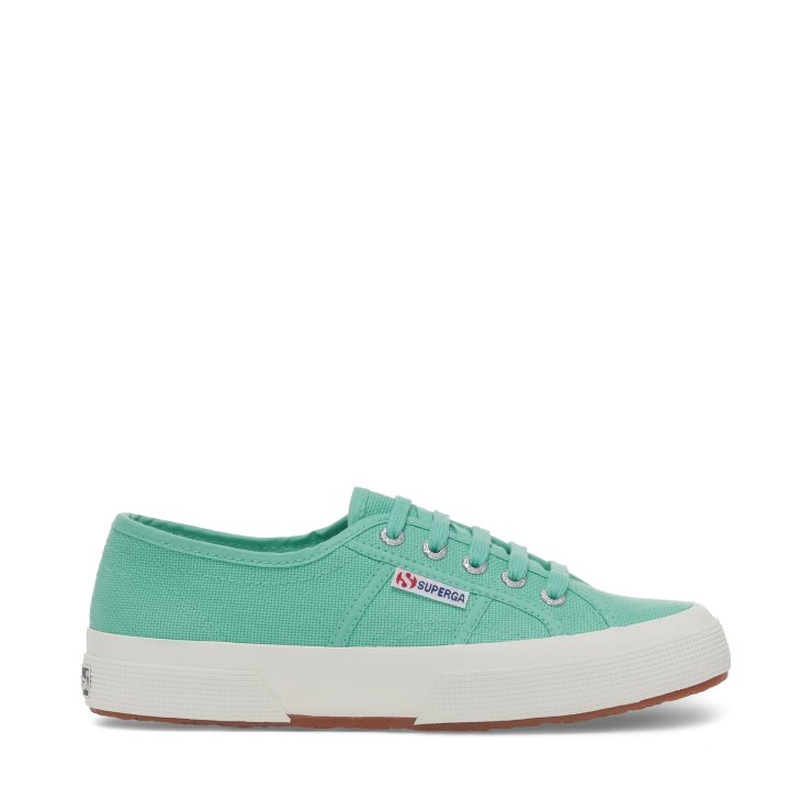 Superga 2750 Cotu Klassische Turnschuhe - Grünes Wasser