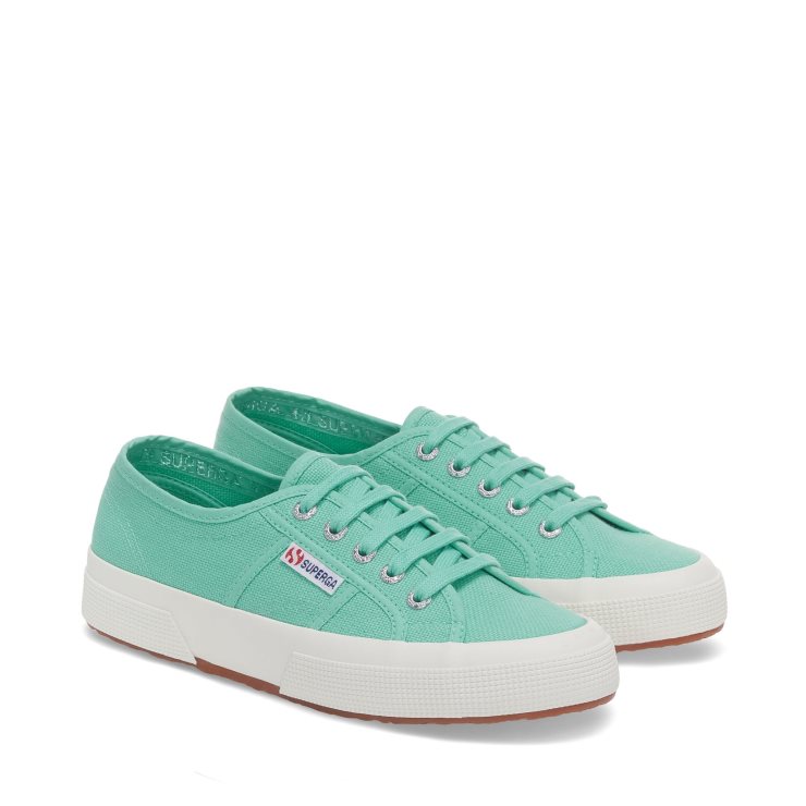 Superga 2750 Cotu Klassische Turnschuhe - Grünes Wasser