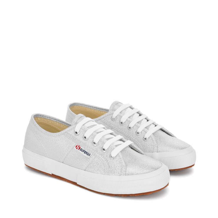 Superga 2750 Lamé Turnschuhe - Silber