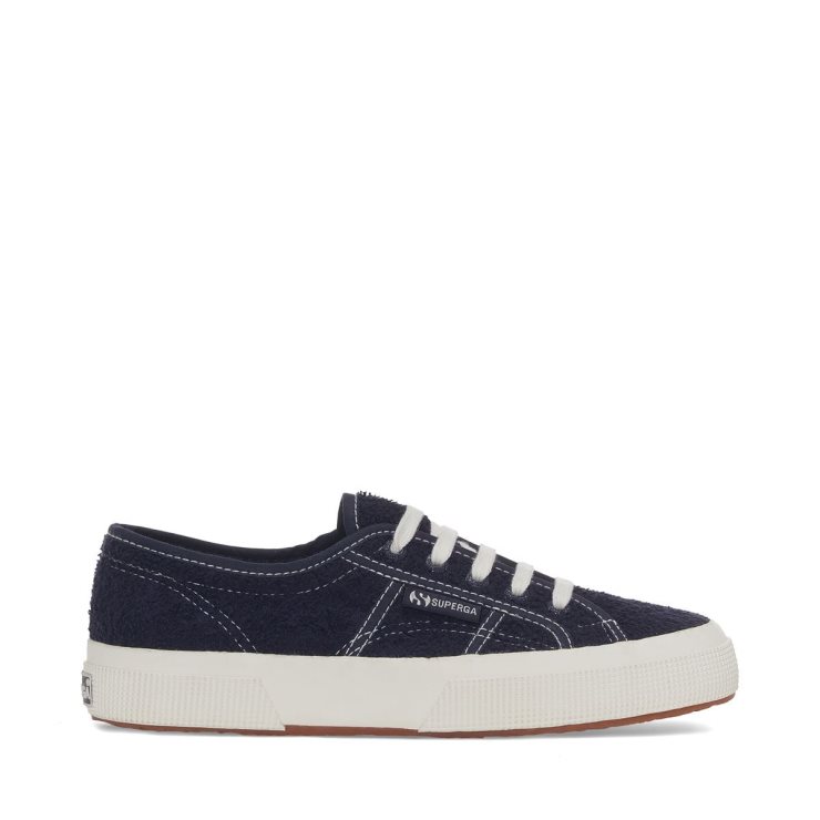 Superga 2750 Baumwoll-Frottee-Sneakers - Marineweiß