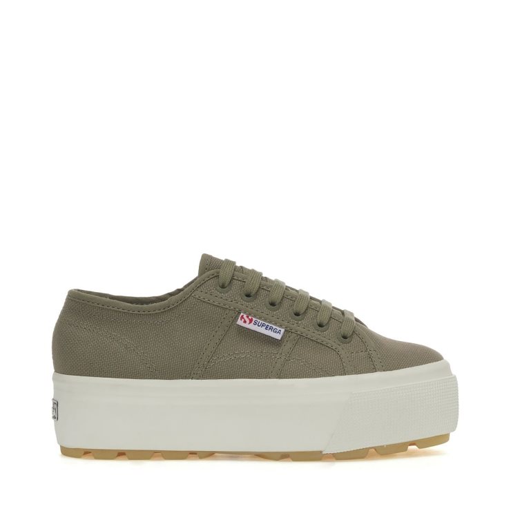 Superga 2790 Tank Turnschuhe - Grüne Safari