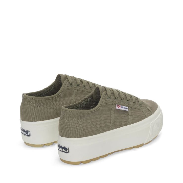 Superga 2790 Tank Turnschuhe - Grüne Safari