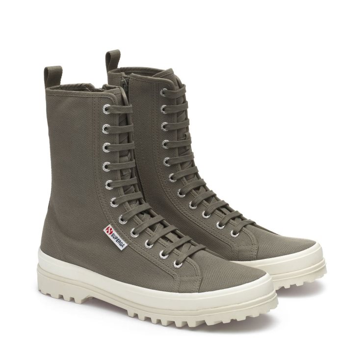 Superga 2641 Alpina Hohe Stiefel - Oliv