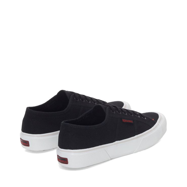 Superga 2490 Mutige Turnschuhe - Schwarz Rot