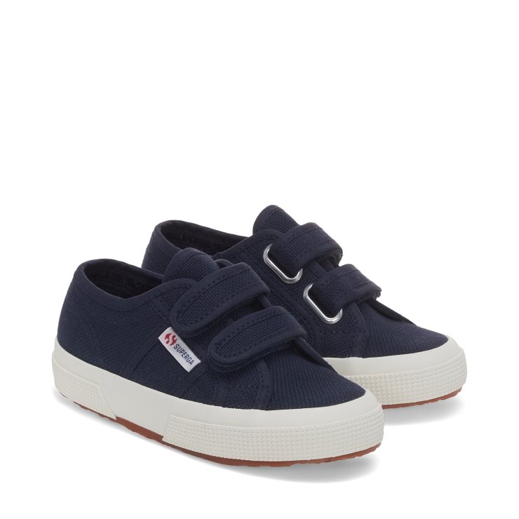 Superga 2750 Klassische Turnschuhe Mit Schulterriemen Für Kinder - Navy Avorio