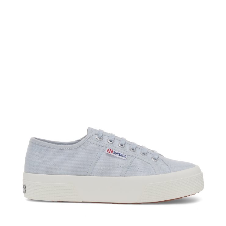 Superga 2740 Plattform Grau Lilla