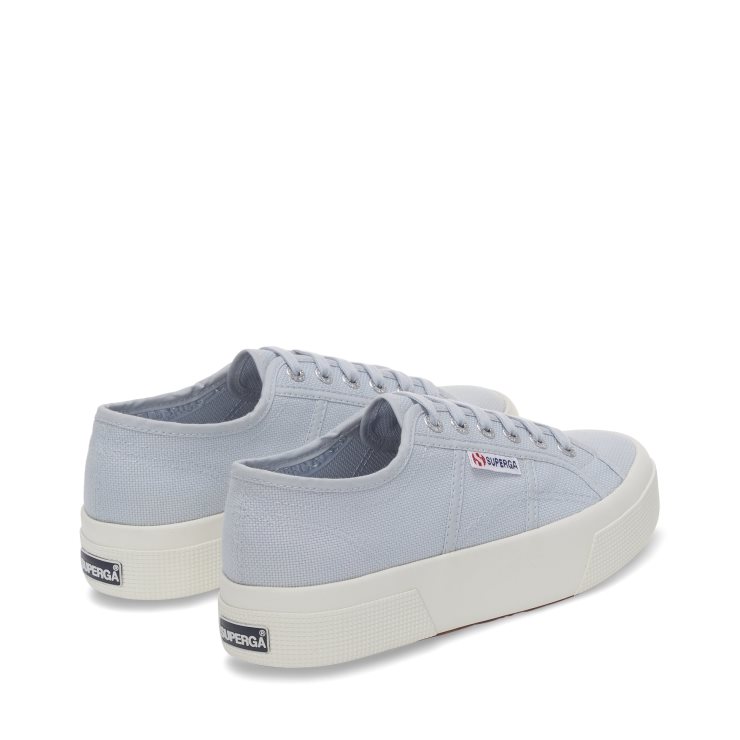 Superga 2740 Plattform Grau Lilla