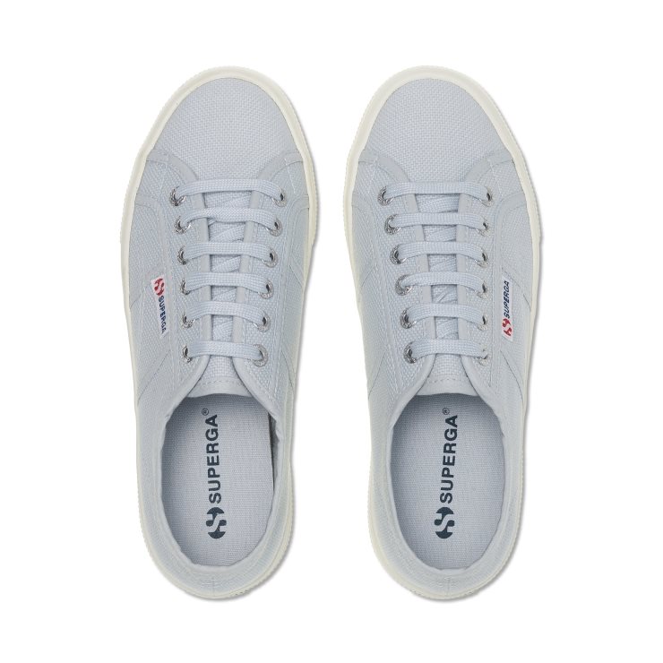 Superga 2740 Plattform Grau Lilla