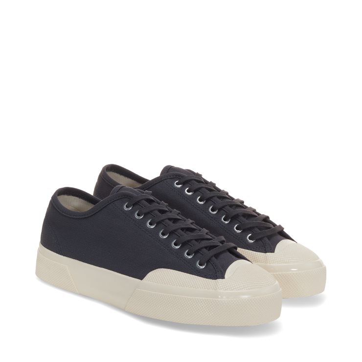 Superga 2432 Arbeitskleidung Anthrazit-Off White