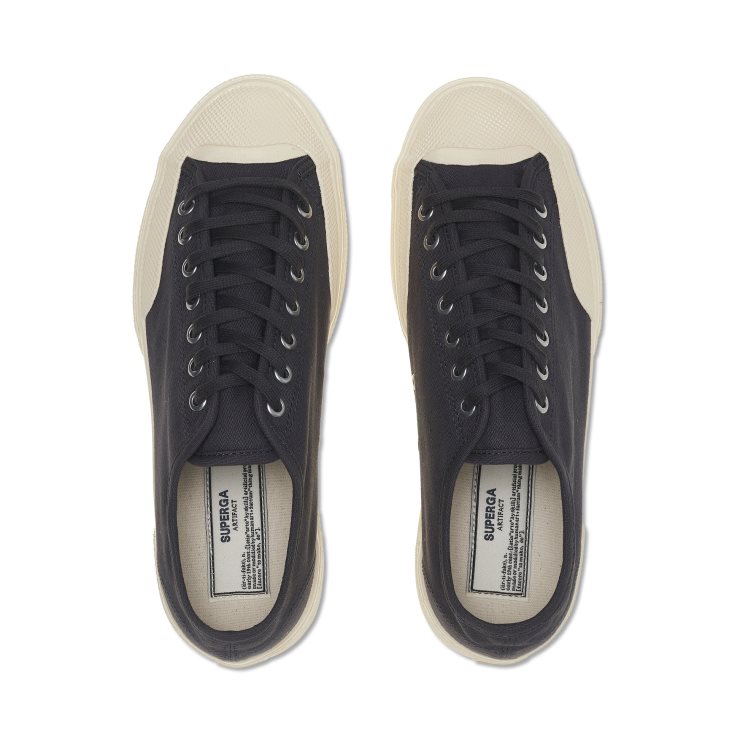 Superga 2432 Arbeitskleidung Anthrazit-Off White