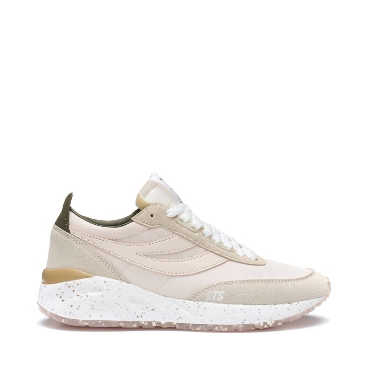 Superga 4089 Training 9ts Slim Vegan L Pink Mandelgrün Olive