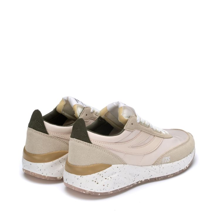 Superga 4089 Training 9ts Slim Vegan L Pink Mandelgrün Olive
