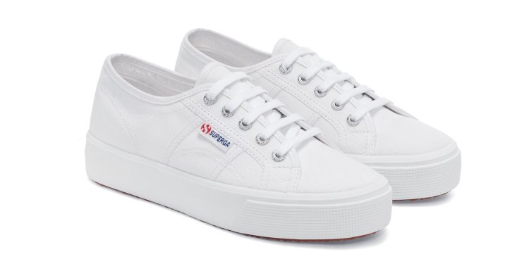 Superga 2730 Mittelplattform Weiß