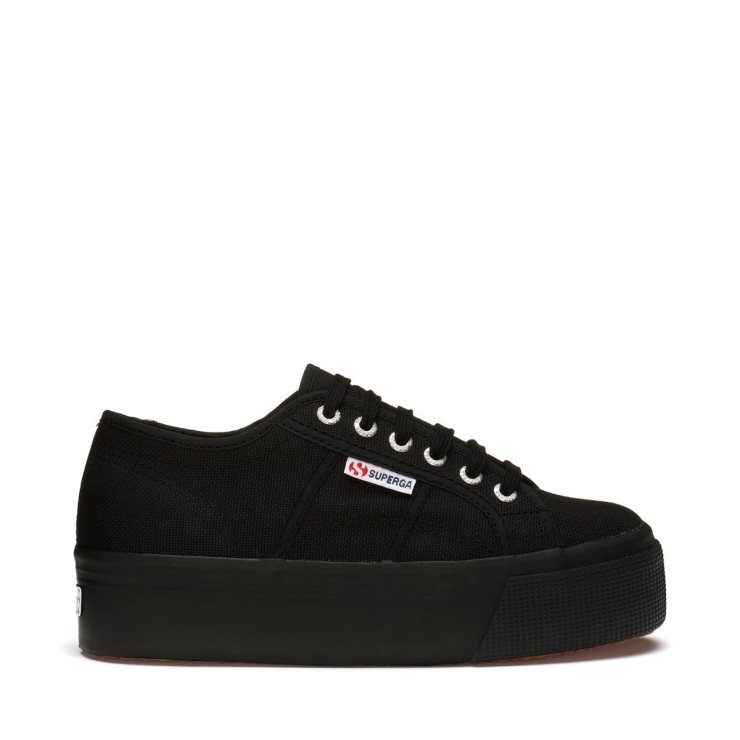 Superga 2790 Plattform Komplett Schwarz