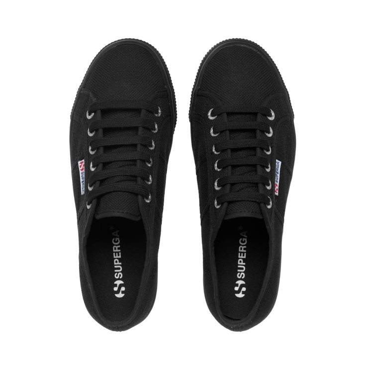 Superga 2790 Plattform Komplett Schwarz