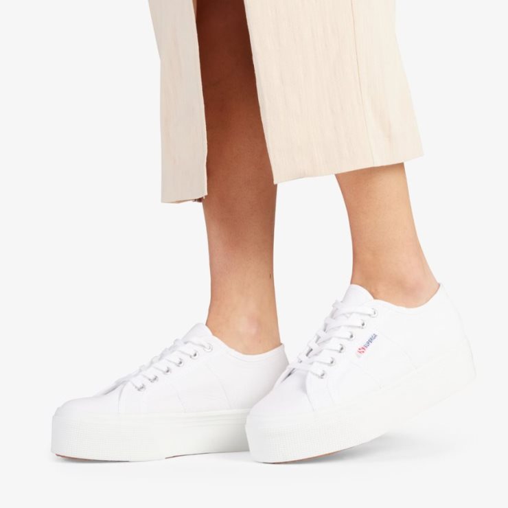 Superga 2790 Plattform Weiß
