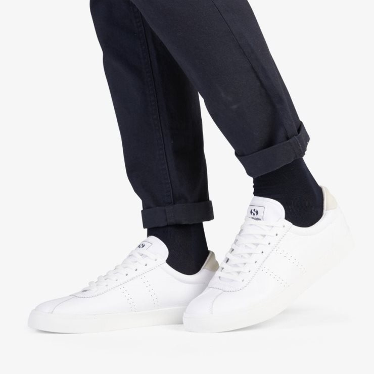 Superga 2843 Club S Comfort Leder Komplett Weiß-weiß