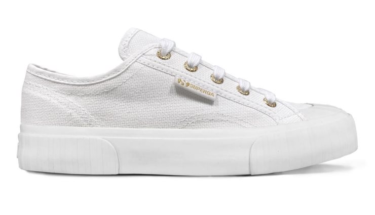 Superga 2630 Streifen Weiß Beige