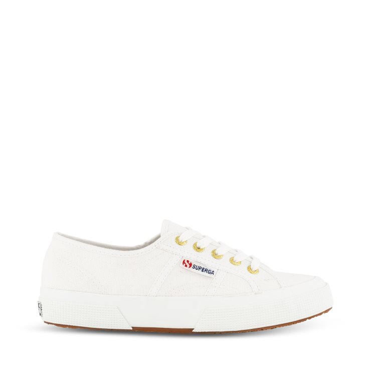 Superga 2750 Cotu Classic Weiß-gold-weiß-gelbgold