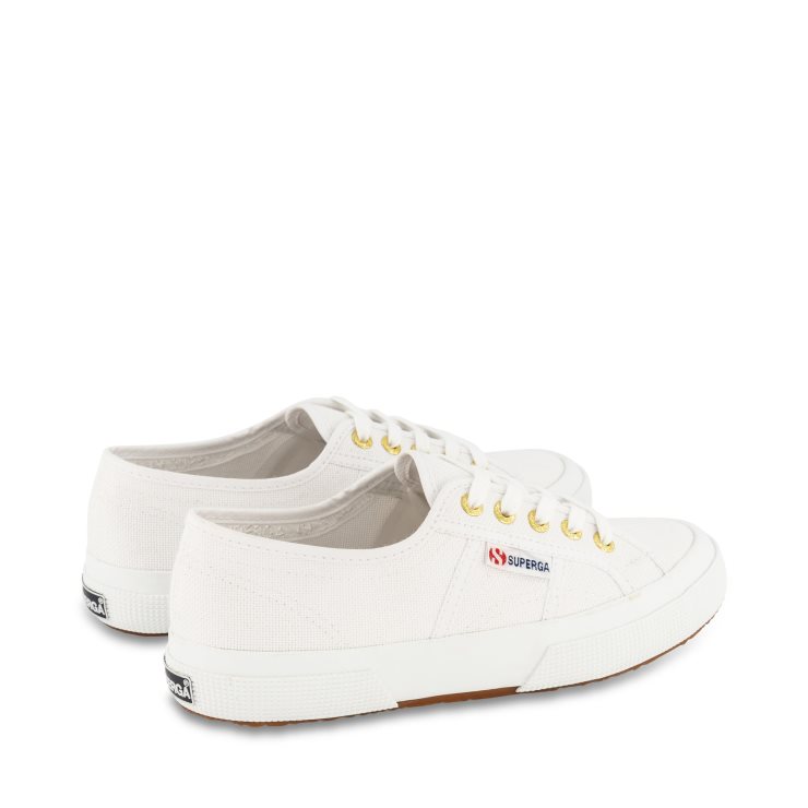 Superga 2750 Cotu Classic Weiß-gold-weiß-gelbgold