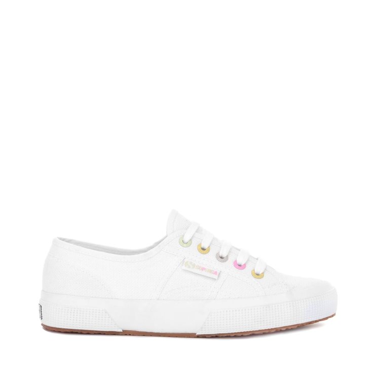 Superga 2750 Rainbow Details Weiß-bonbon Mehrfarbig