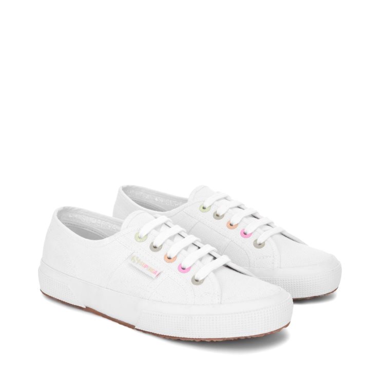 Superga 2750 Rainbow Details Weiß-bonbon Mehrfarbig