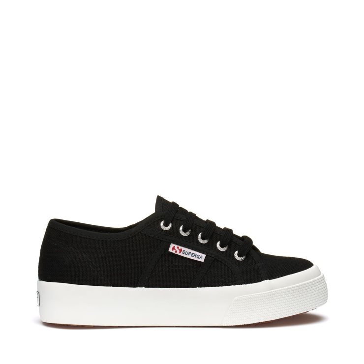 Superga 2730 Cotu Schwarz Weiß