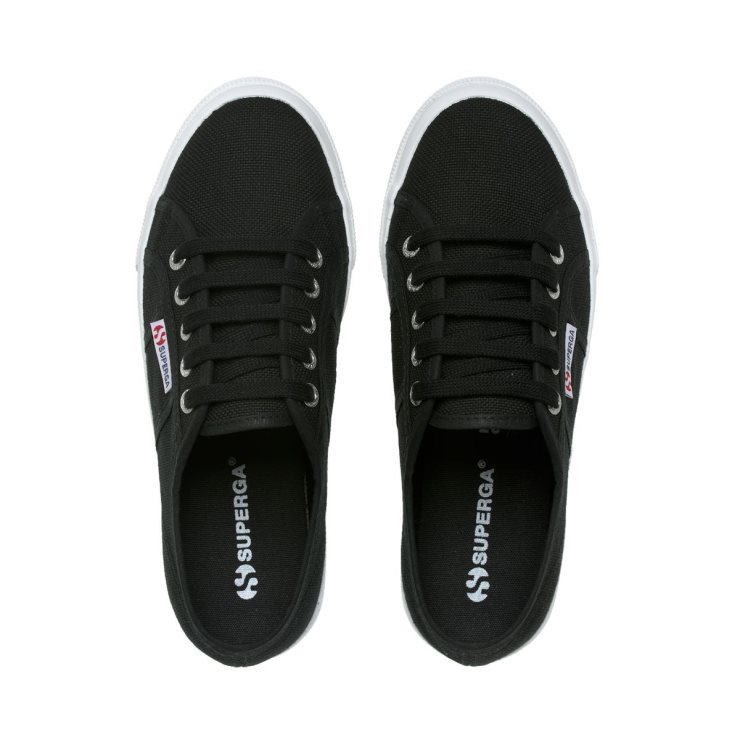 Superga 2730 Cotu Schwarz Weiß