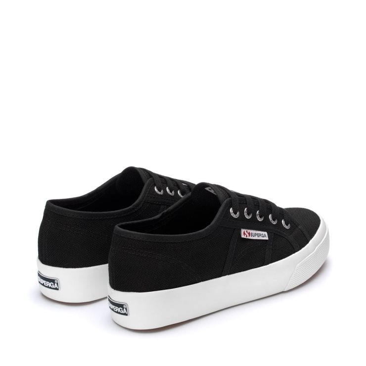 Superga 2730 Cotu Schwarz Weiß