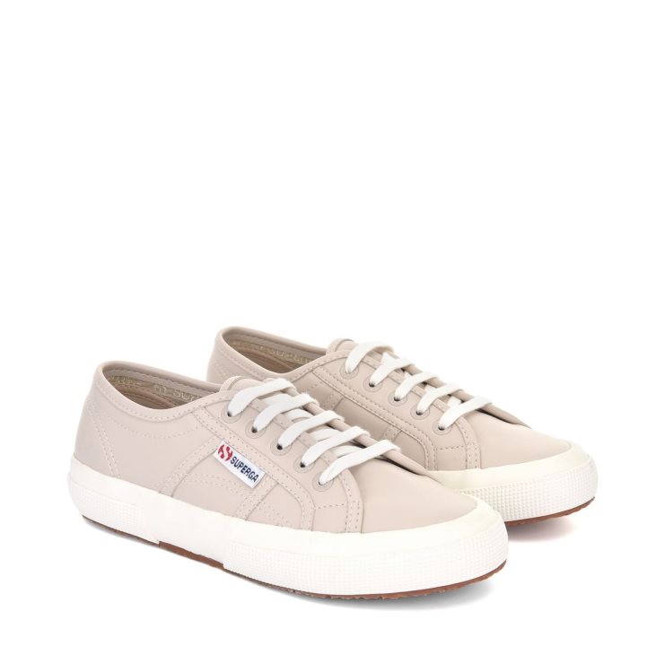Superga 2750 Veganes Kunstleder Beige Weiß-avorio