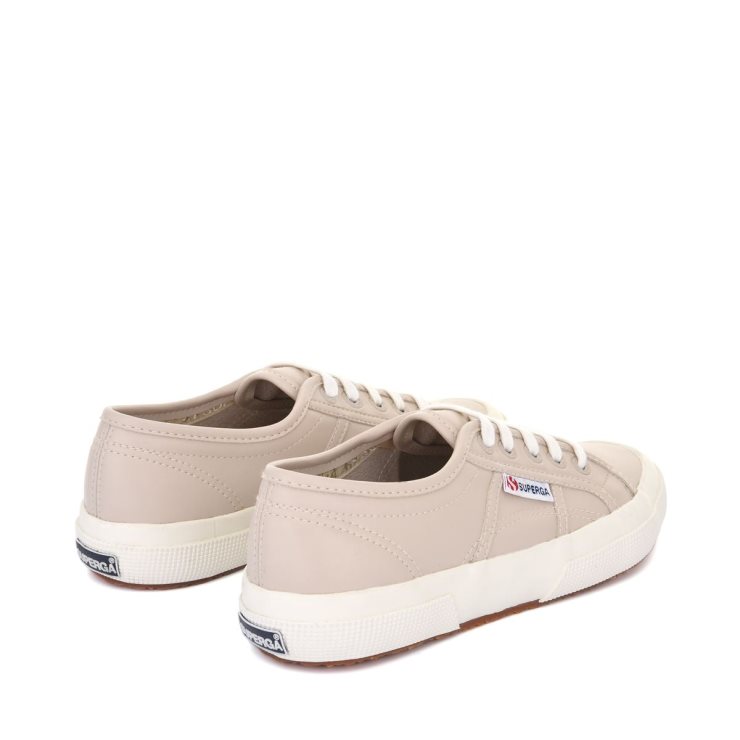 Superga 2750 Veganes Kunstleder Beige Weiß-avorio