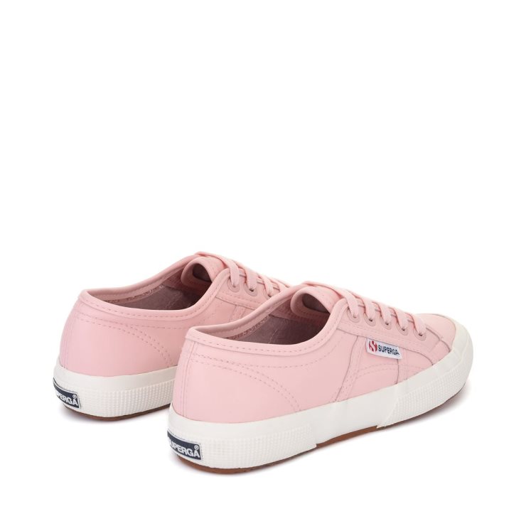 Superga 2750 Veganes Kunstleder Rosa Weiß