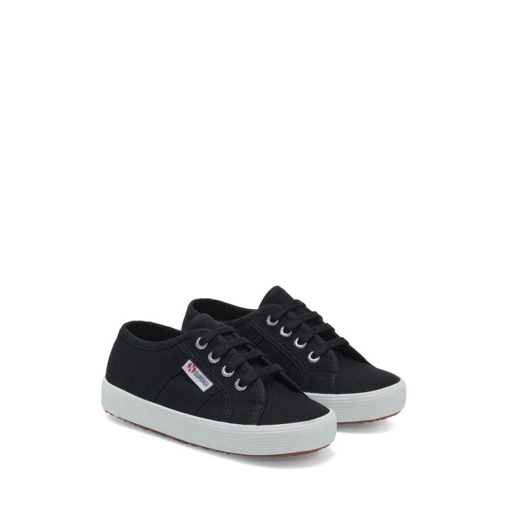 Superga 2750 Kinder Easylite Schwarz Weiß