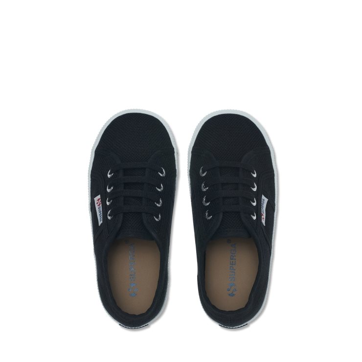 Superga 2750 Kinder Easylite Schwarz Weiß
