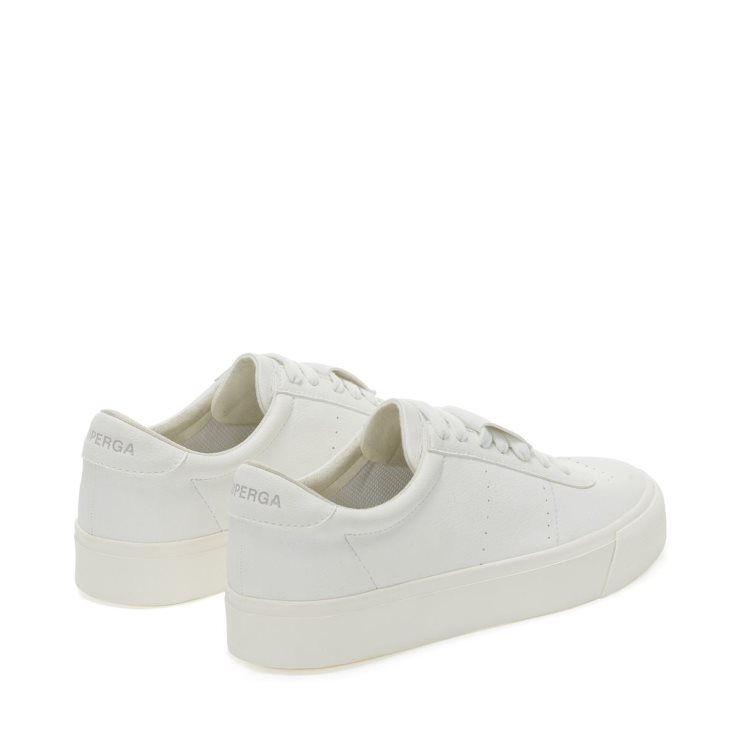 Superga 4834 Club S Up Auf Traubenbasis Fau Weiß-weiß-unico