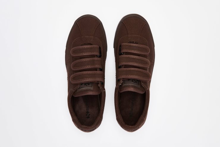 Superga 2843 Club S 3straps Baumwolle Schokolade-schwarz