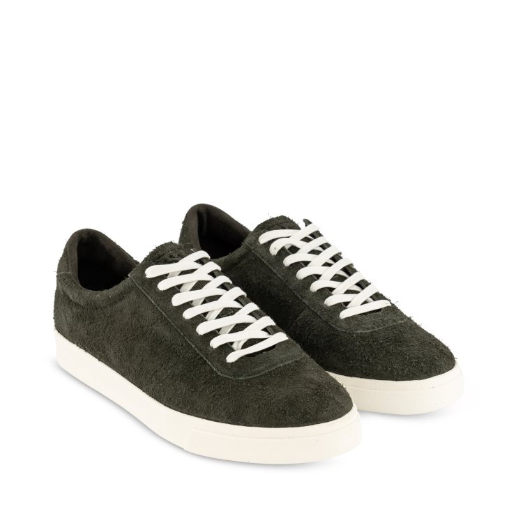 Superga 4834 Club S Up Haariges Wildleder Grün Sherwood