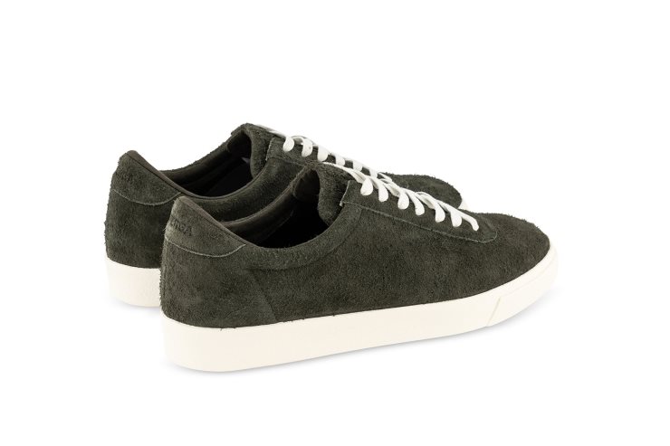 Superga 4834 Club S Up Haariges Wildleder Grün Sherwood