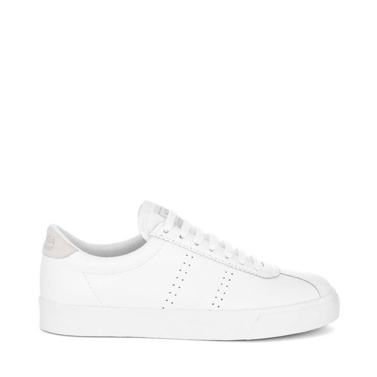 Superga 2843 Club S Komfort Leder Komplett Weiß