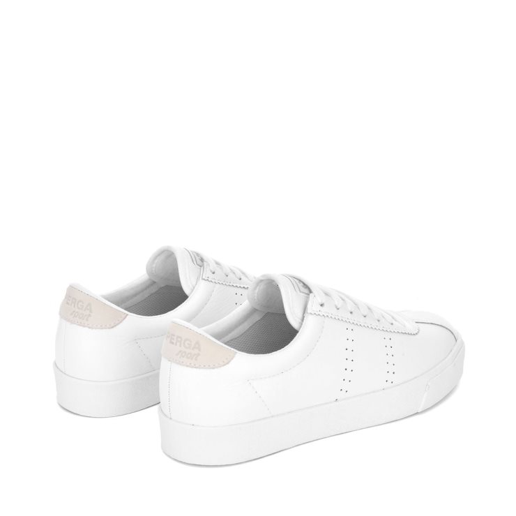 Superga 2843 Club S Komfort Leder Komplett Weiß