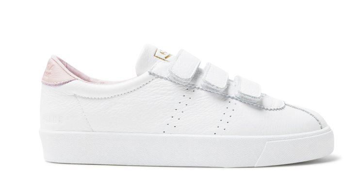 Superga 2870 Club S Straps Weiß-rosa Rauch