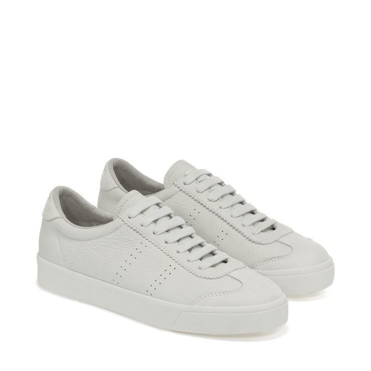 Superga 2843 Club S Cap Butterweich Weiß Milchgrün Primel