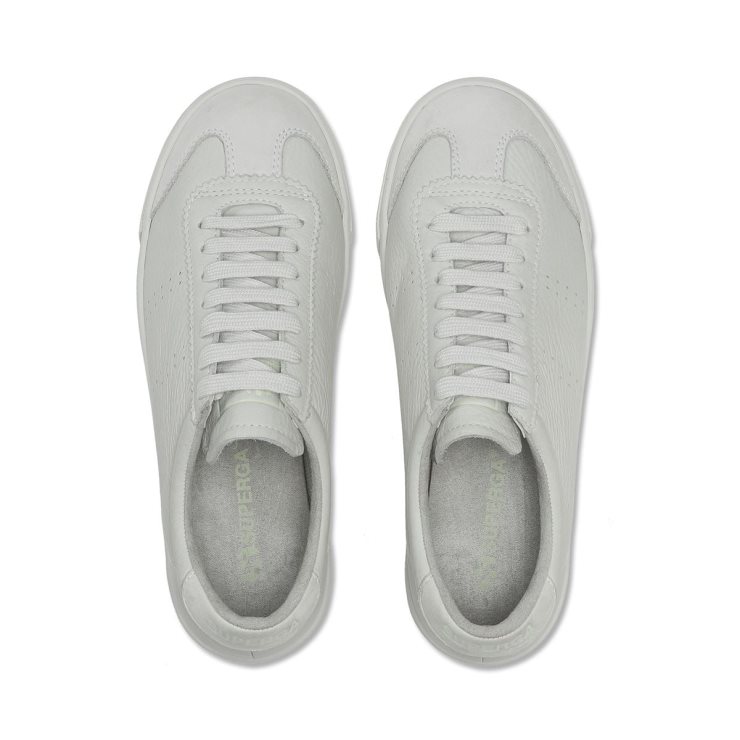 Superga 2843 Club S Cap Butterweich Weiß Milchgrün Primel