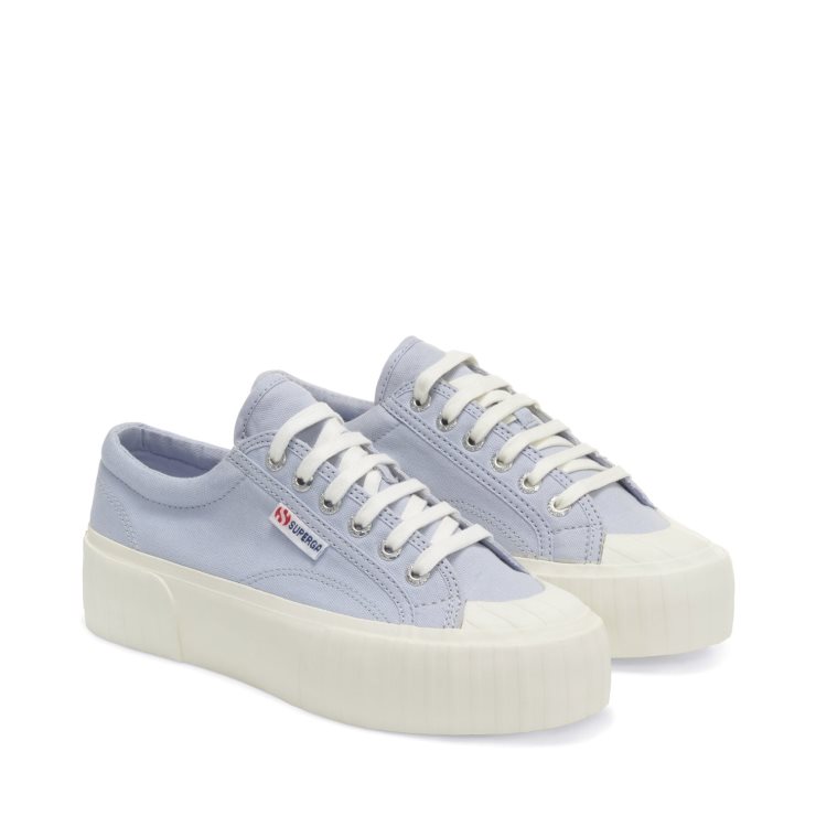 Superga 2631 Stripe Plateau Violett Hell Voll