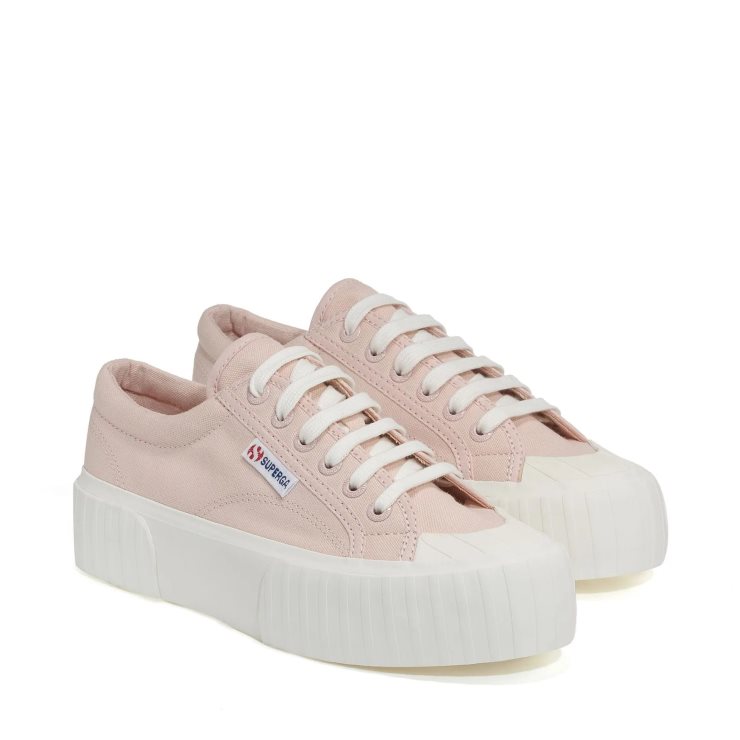Superga 2631 Streifenplattform Pinkskin