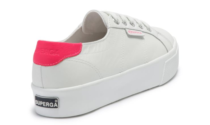 Superga 2730-nappacomfleau Weiß-koralle Fluo