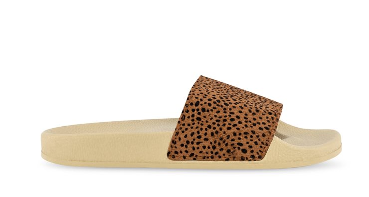 Superga 1908 Print Kalbshaar Beige Hell Dalmatiner