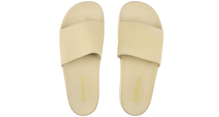 Superga 1908 Slides Butterweicher Beige Heller Sand