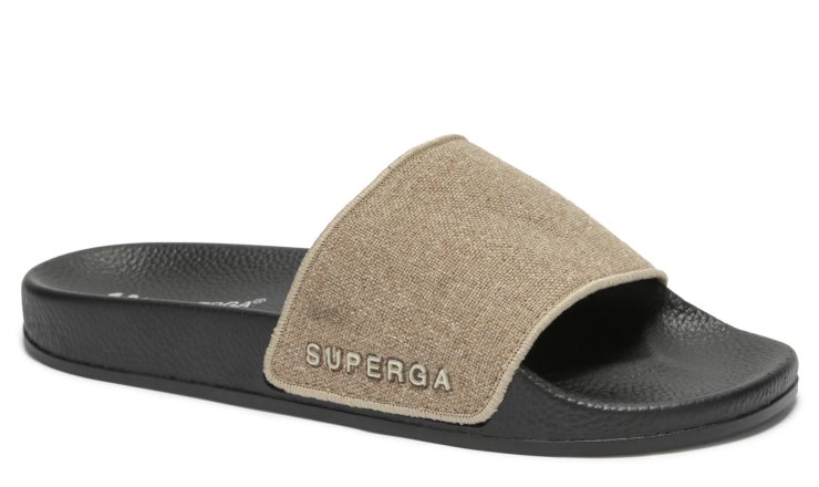 Superga 1908 Leinengrün Tortora Schwarz