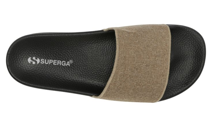 Superga 1908 Leinengrün Tortora Schwarz
